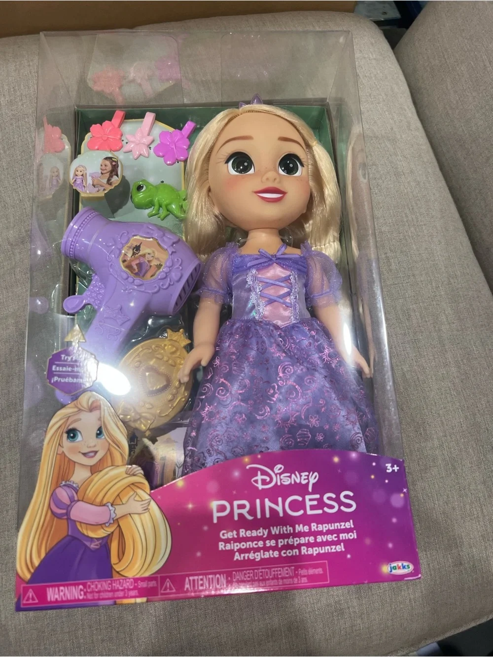 Disney Rapunzel Purple Dress Doll with Gold Brush
